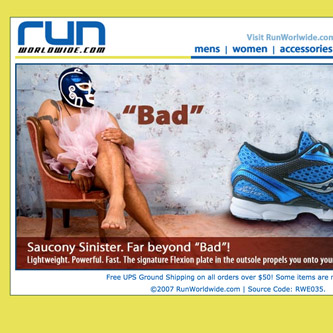 Saucony Sinister email